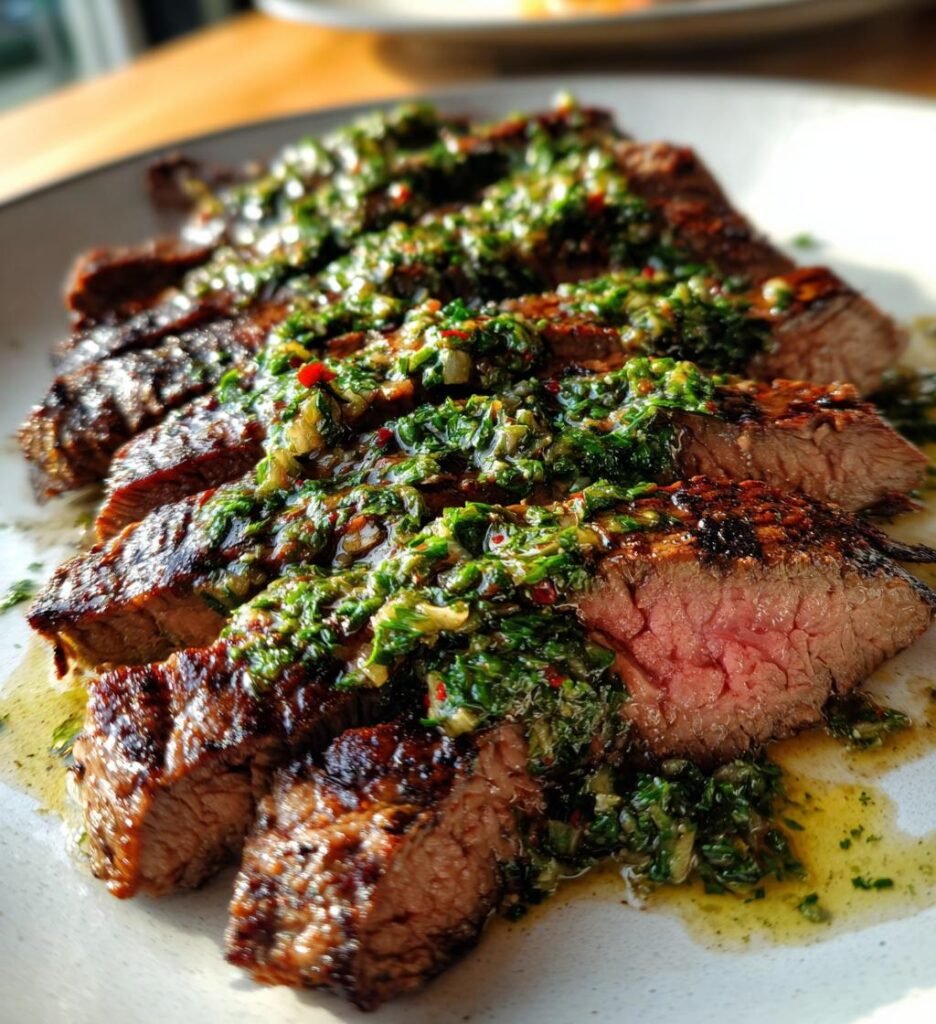 flankstek med chimichurri enkel recept