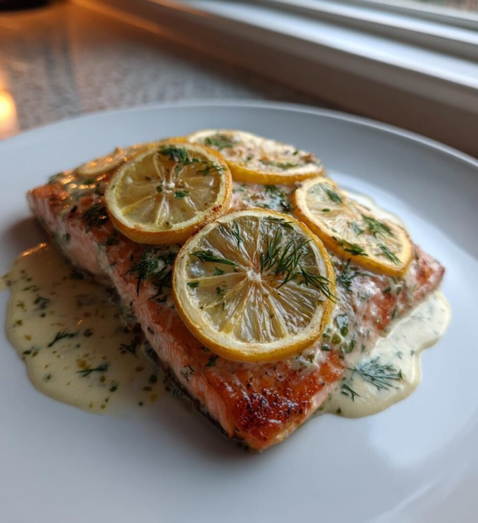 krispig ugnsbakad lax med citron dill sas